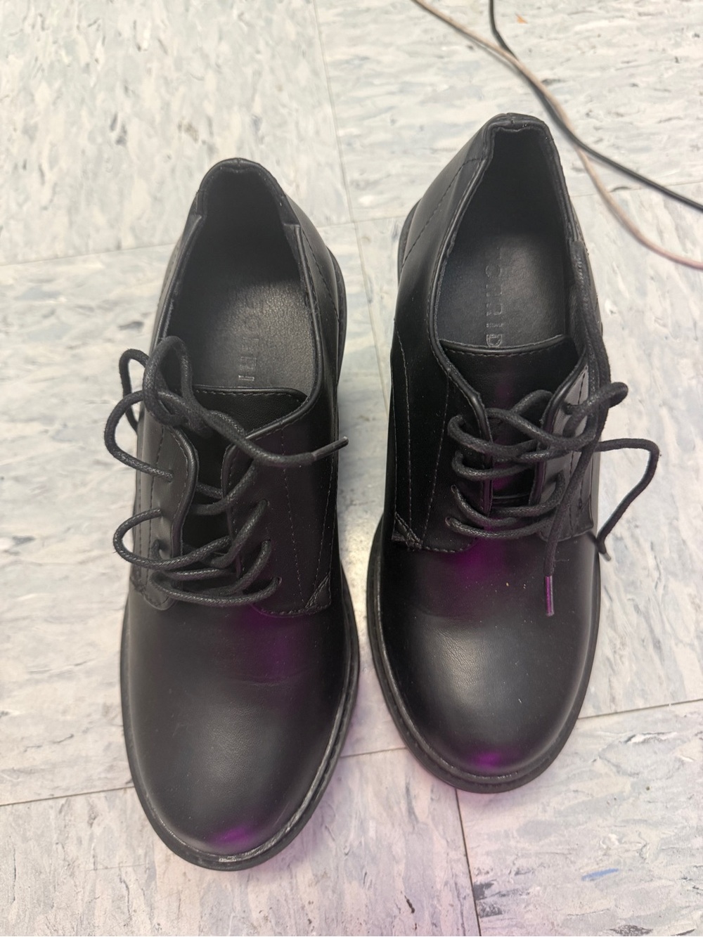 Torrid Women's Black Lace-Up Oxford heels